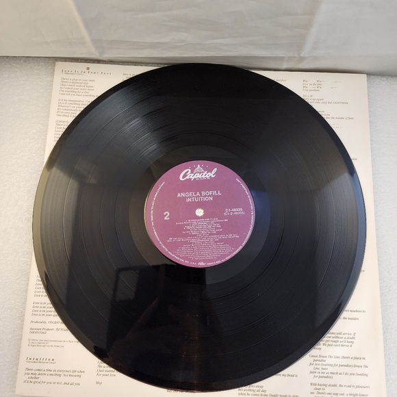 1988 Angela Bofill Intuition Vinyl Record Capital Records - Picture 5 of 11